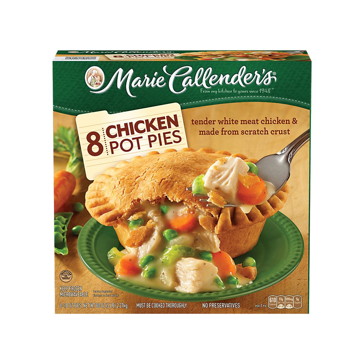 Marie Callender S Chicken Pot Pies 8 Ct Bjs Wholesale Club