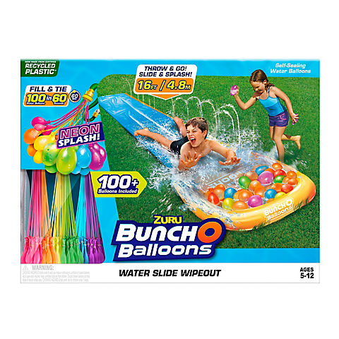Zuru Bunch O Balloons Water Slide Wipeout - Multi Neon