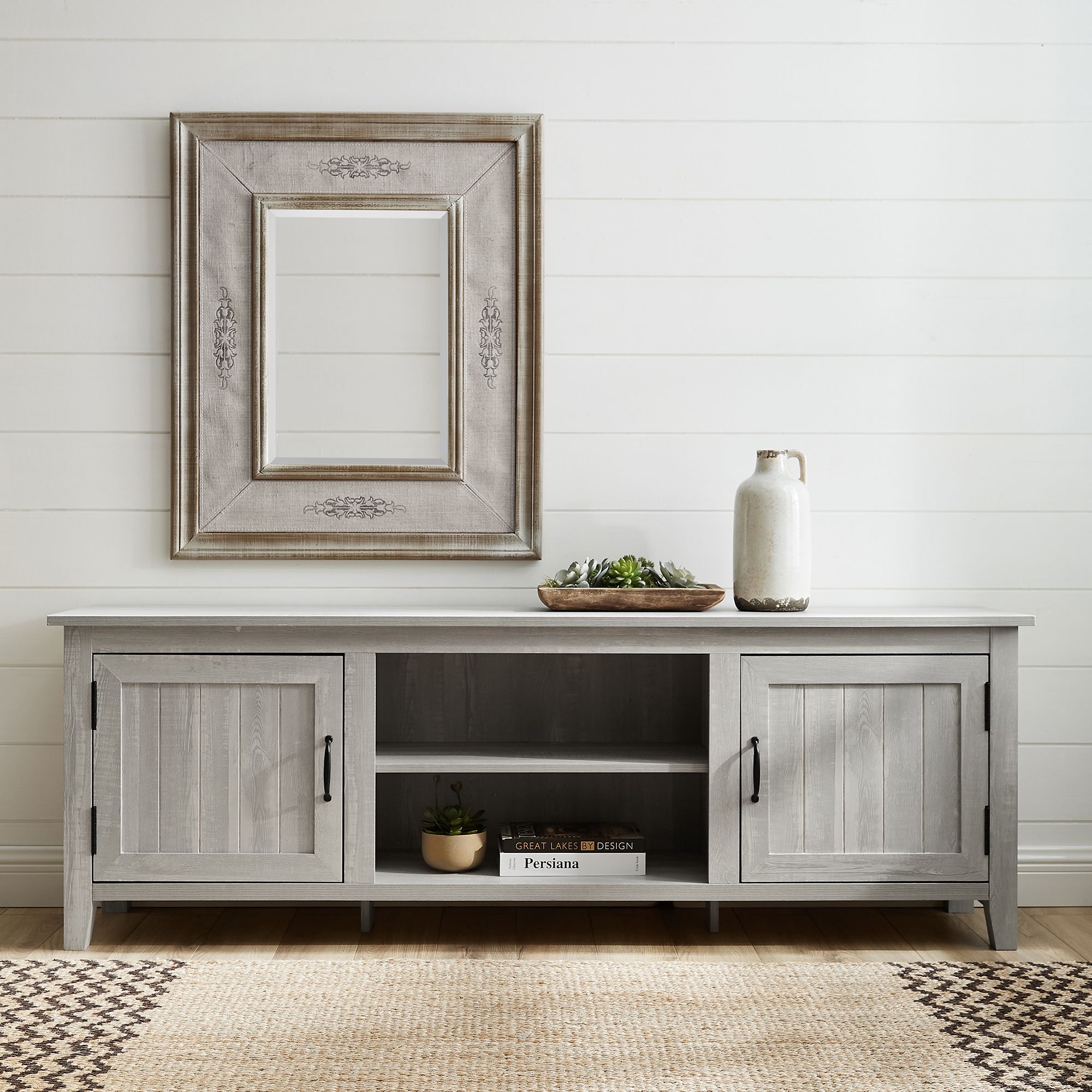 W. Trends 52 Modern Farmhouse Entryway Console Table - Gray Wash