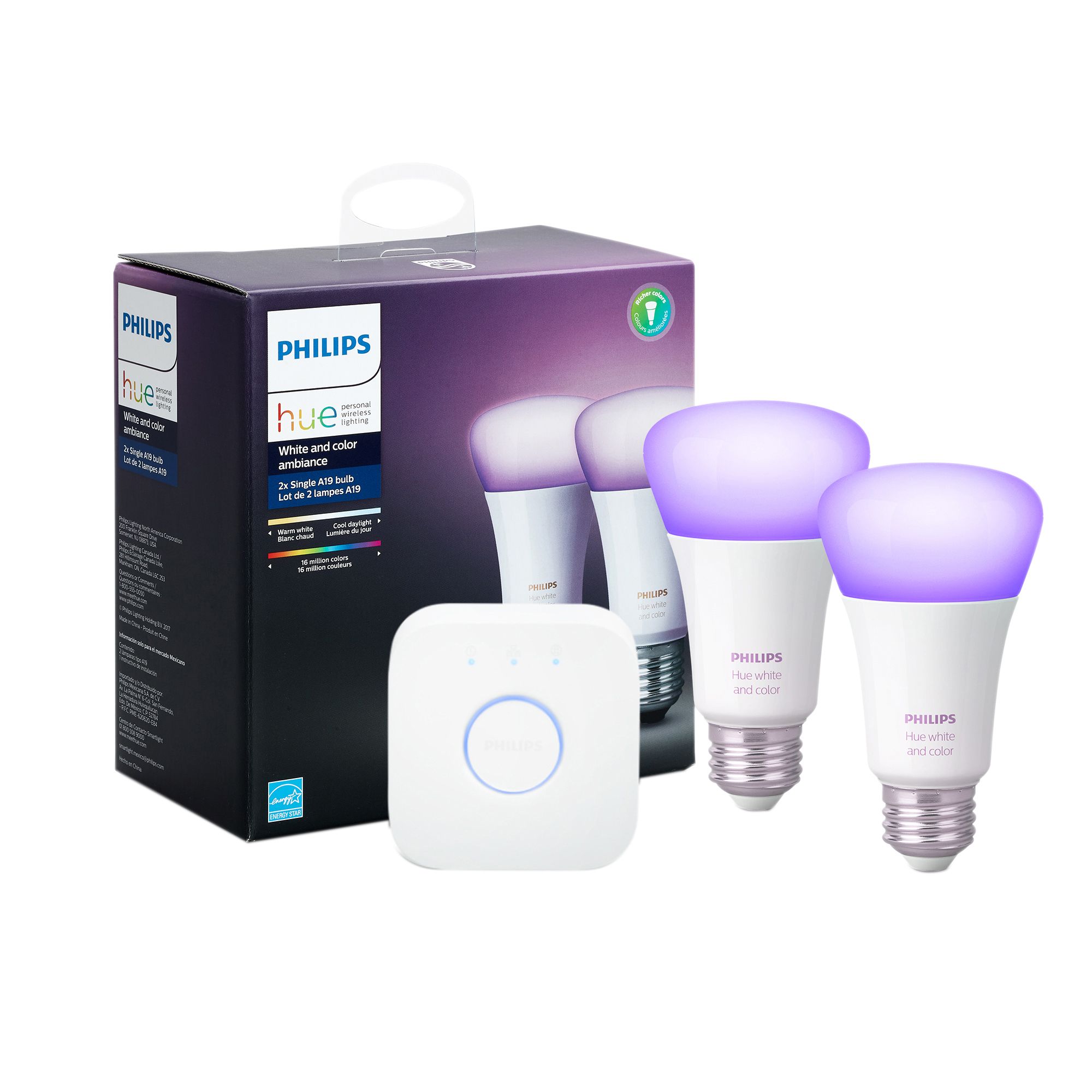 Philips Hue's two-bulb starter kit is on sale with a Hue Bridge