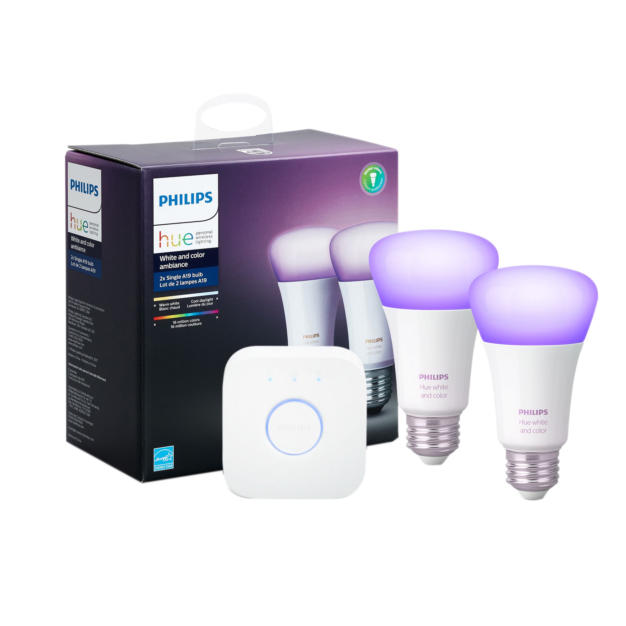 Philips Hue's two-bulb starter kit is on sale with a Hue Bridge for $40 off  - The Verge