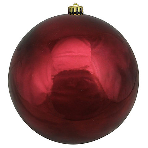 Northlight 8" Shatterproof Shiny Christmas Ball Ornament - Burgundy Red