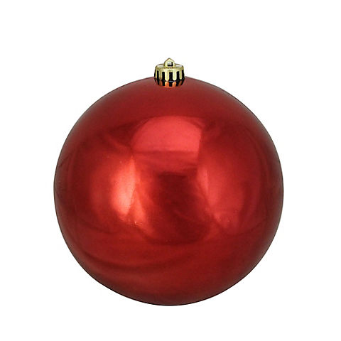 Northlight Shatterproof 8" Christmas Ball Ornament - Shiny Red Hot