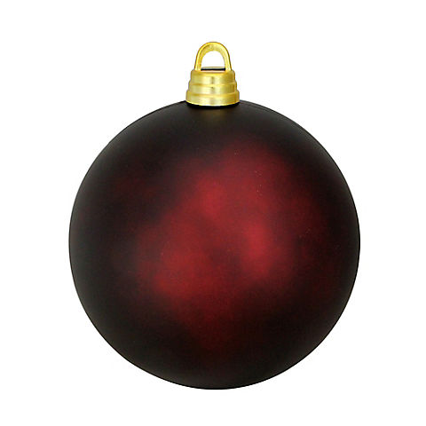 Northlight Shatterproof 12" Christmas Ball Ornament - Matte Burgundy Red