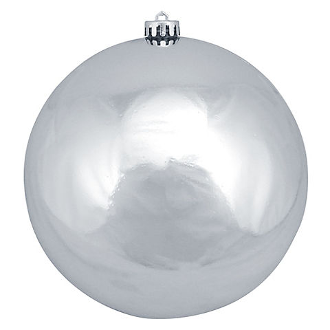 Northlight Shatterproof 8" Christmas Ball Ornament - Shiny Silver