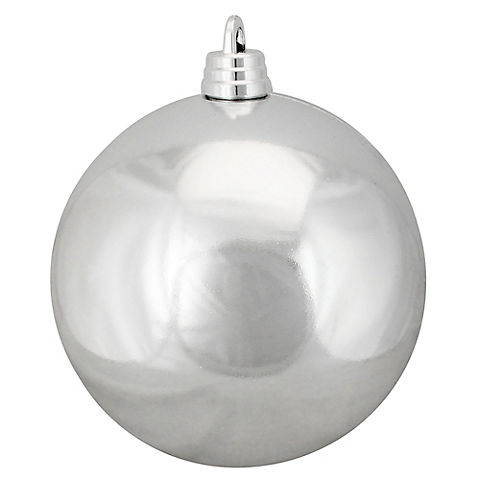 Northlight Shatterproof Commercial 12" Christmas Ball Ornament - Shiny Silver Splendor
