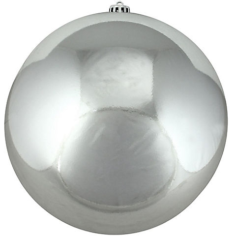 Northlight Shatterproof 10" Christmas Ball Ornament - Shiny Silver