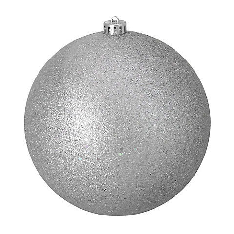 Northlight Shatterproof Splendor Holographic 8" Christmas Ball Ornament - Silver Glitter