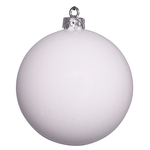 Northlight Vickerman Shatterproof 15.75" Christmas Ball Ornament - Shiny White
