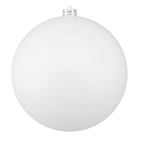 Northlight Shiny White Shatterproof 8" Christmas Ball Ornament