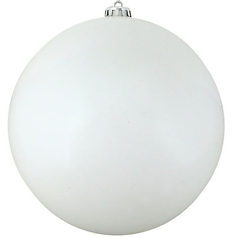 Northlight 10" Commercial Shatterproof Christmas Ball Ornament - Shiny Winter White