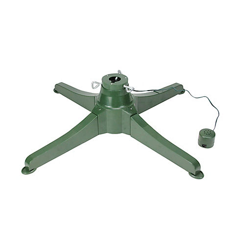 Northlight 18" Musical Rotating Christmas Tree Stand for Artificial Trees up to 7.5' - Green