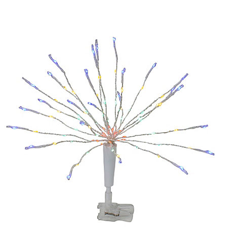 Northlight 12" LED Lighted Firework Christmas Tree Topper - Multicolor
