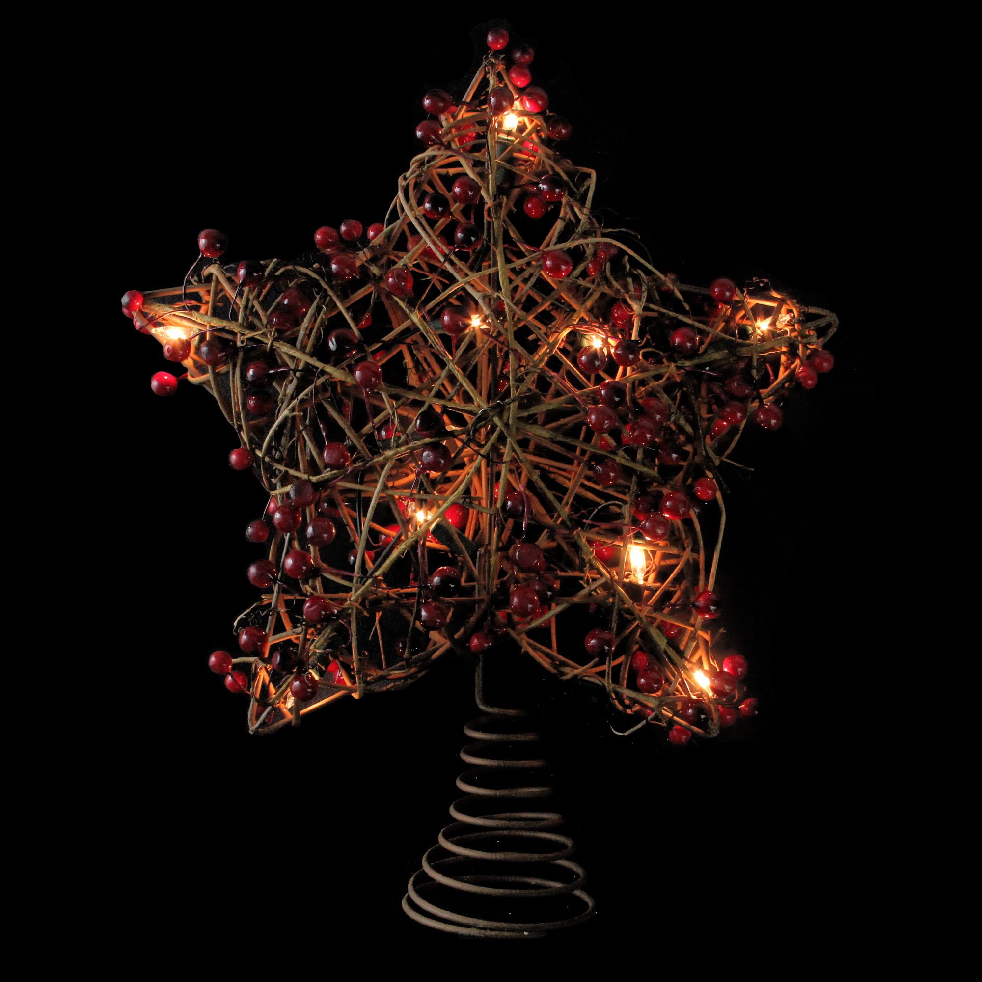 Christmas Tree Topper - Rattan Heart – Clik Clok