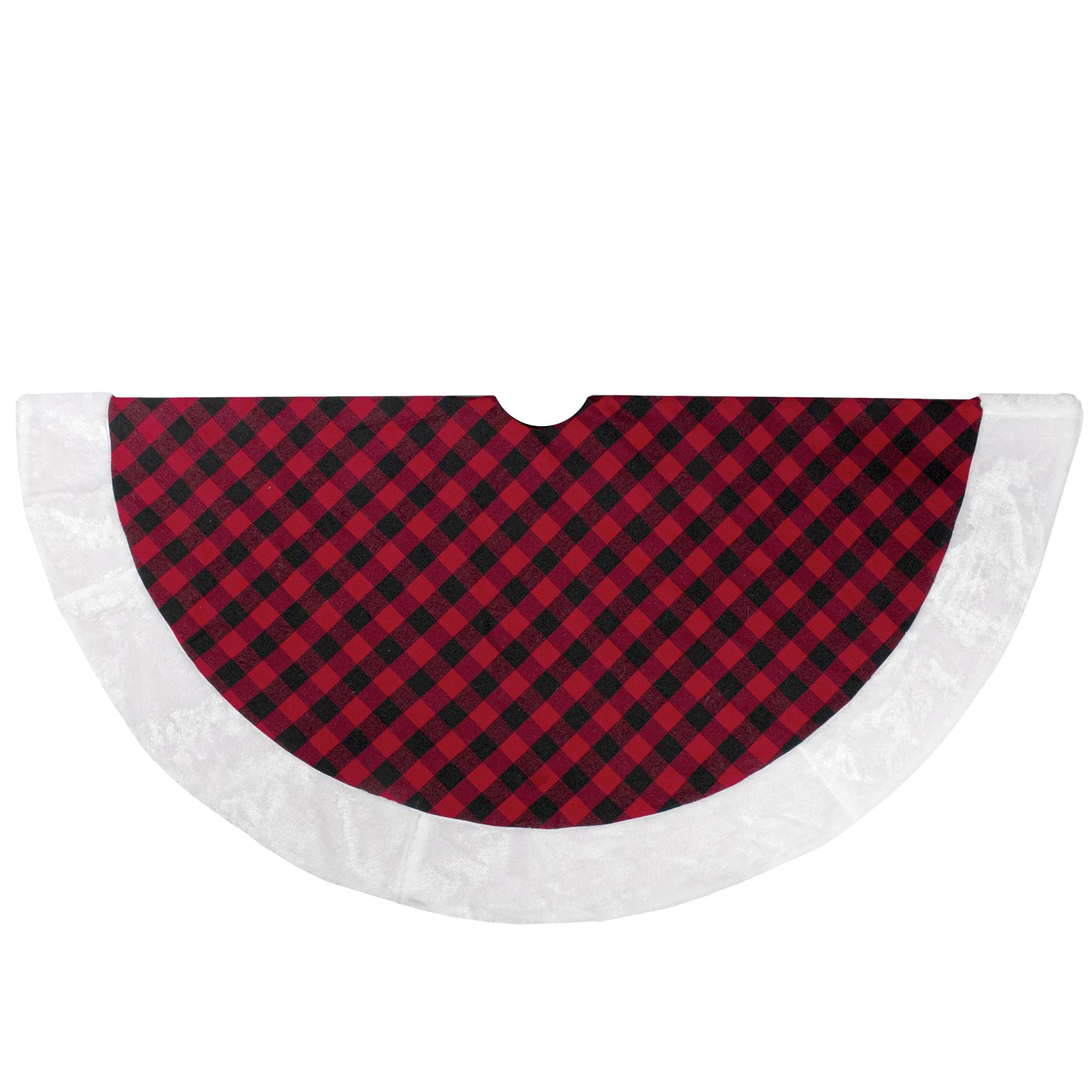 Black buffalo outlet plaid tree skirt