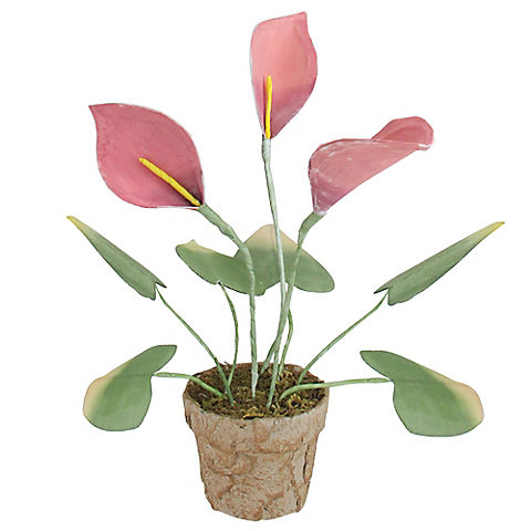 Northlight 19" Décorative Calla Lily Artificial Christmas Plants - Pink and Green