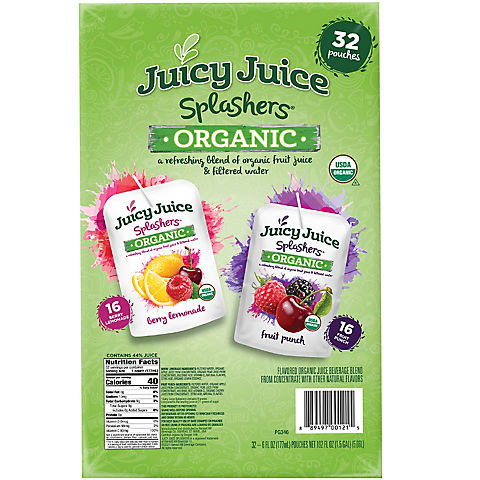 Juicy Juice Splashers Variety Pack, 32 ct./6 oz.