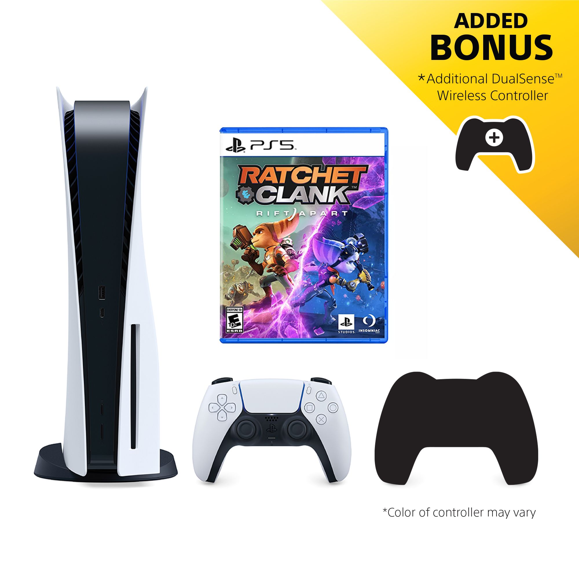 Sony playstation 5 console bundle with ps5 dual sense wireless controller  and ratchet and clank: rift apart - bjs wholesale club