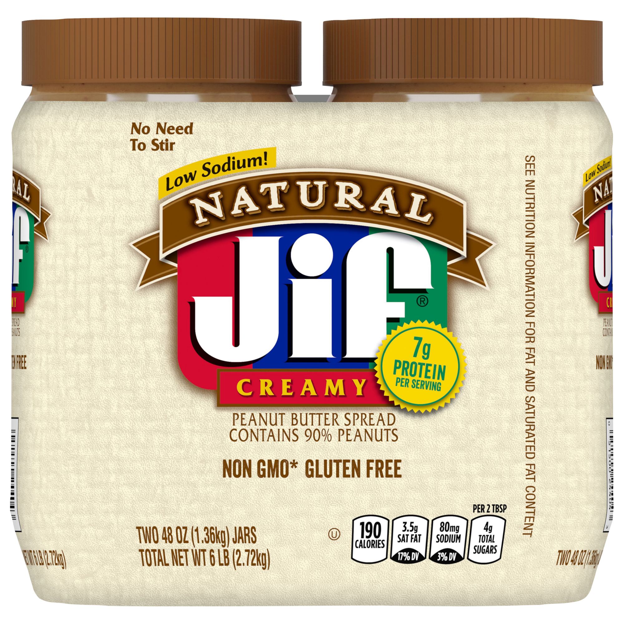 Jif® Creamy Peanut Butter Twin Pack, 2 pk / 40 oz - Foods Co.