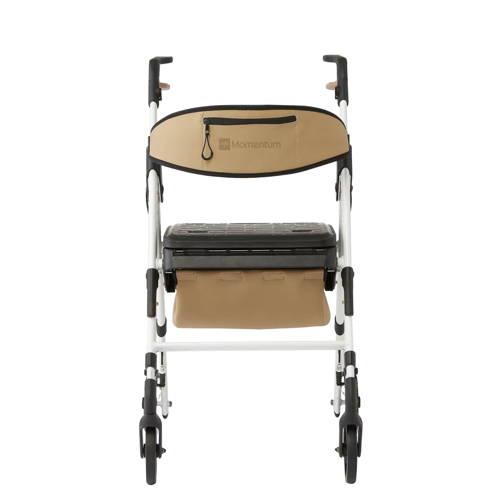 Medline Momentum Rollator Folding Walker with Seat Cushion