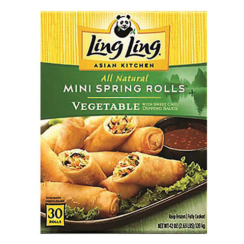 Ling Ling Mini Vegetable Spring Rolls, 30 ct.