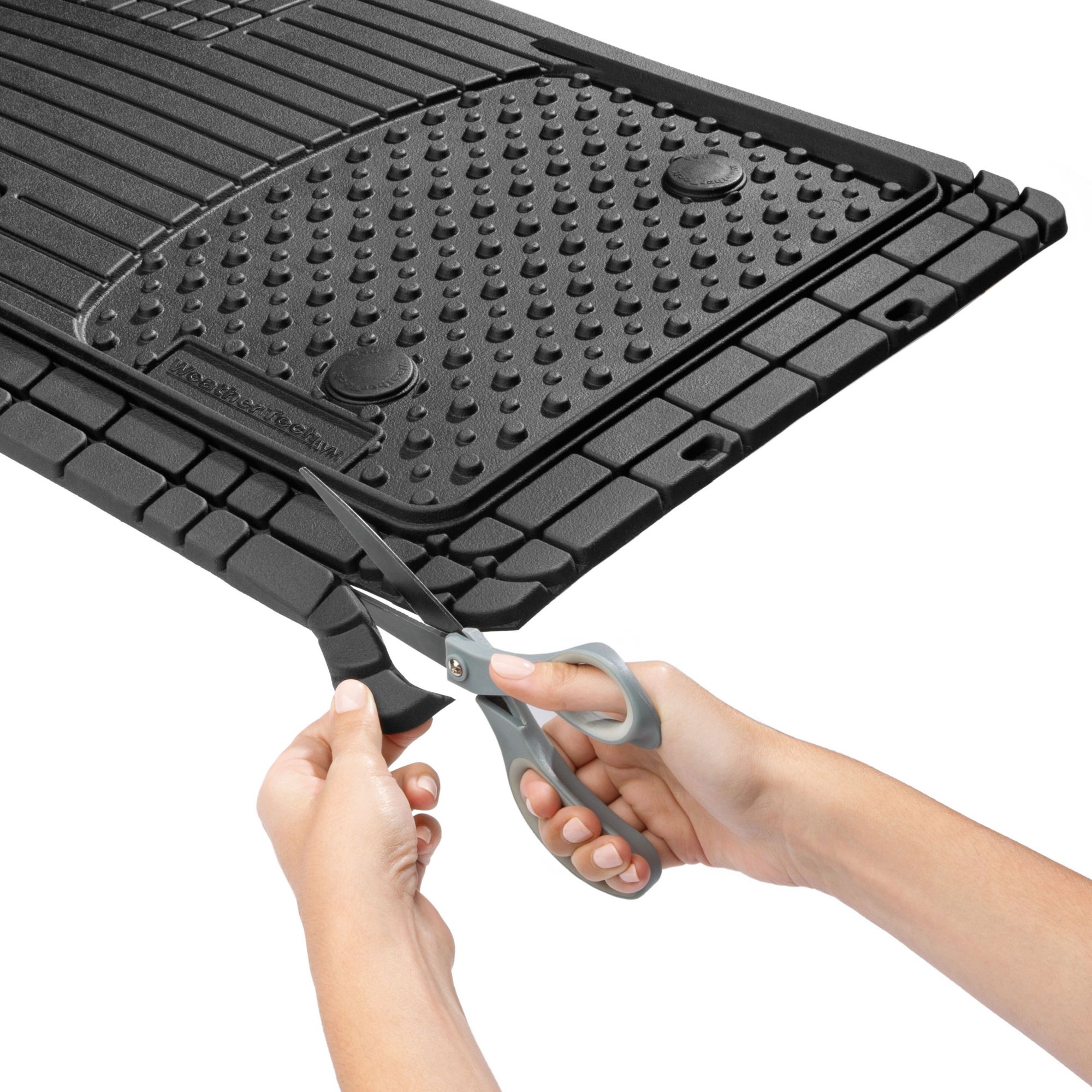 WeatherTech Trim-To-Fit Black Thermoplastic Elastomer Auto Floor