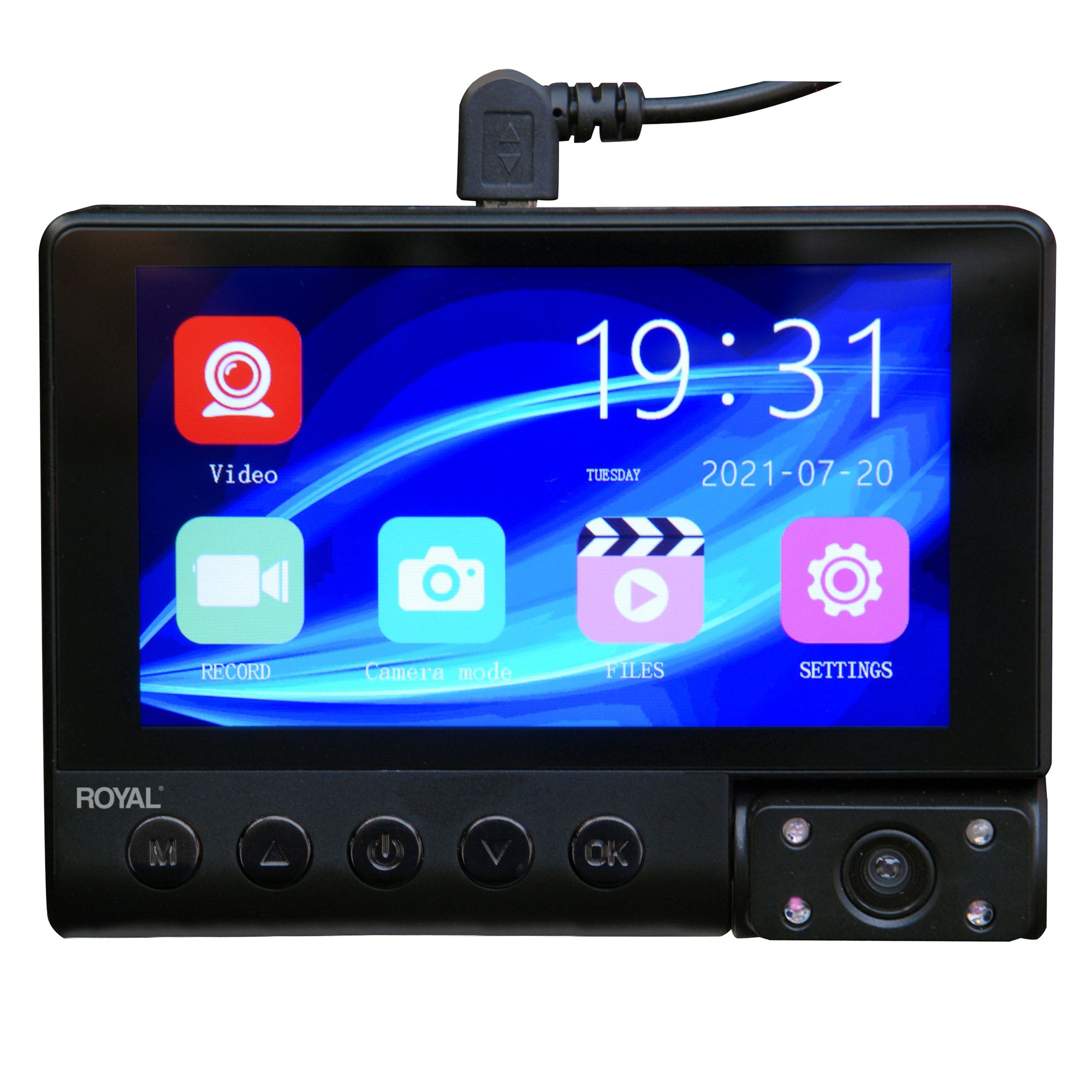 Mini Dual DVR Dashboard Camera Records Front and Back HD Video