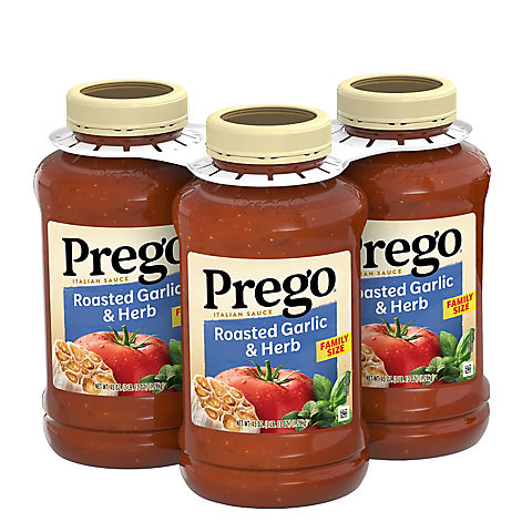 Prego Roasted Garlic and Herb Pasta Sauce, 3 pk./45 oz.