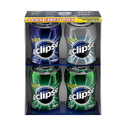 Eclipse Sugar-Free Gum Variety Pack, 4 pk./2.9 oz.