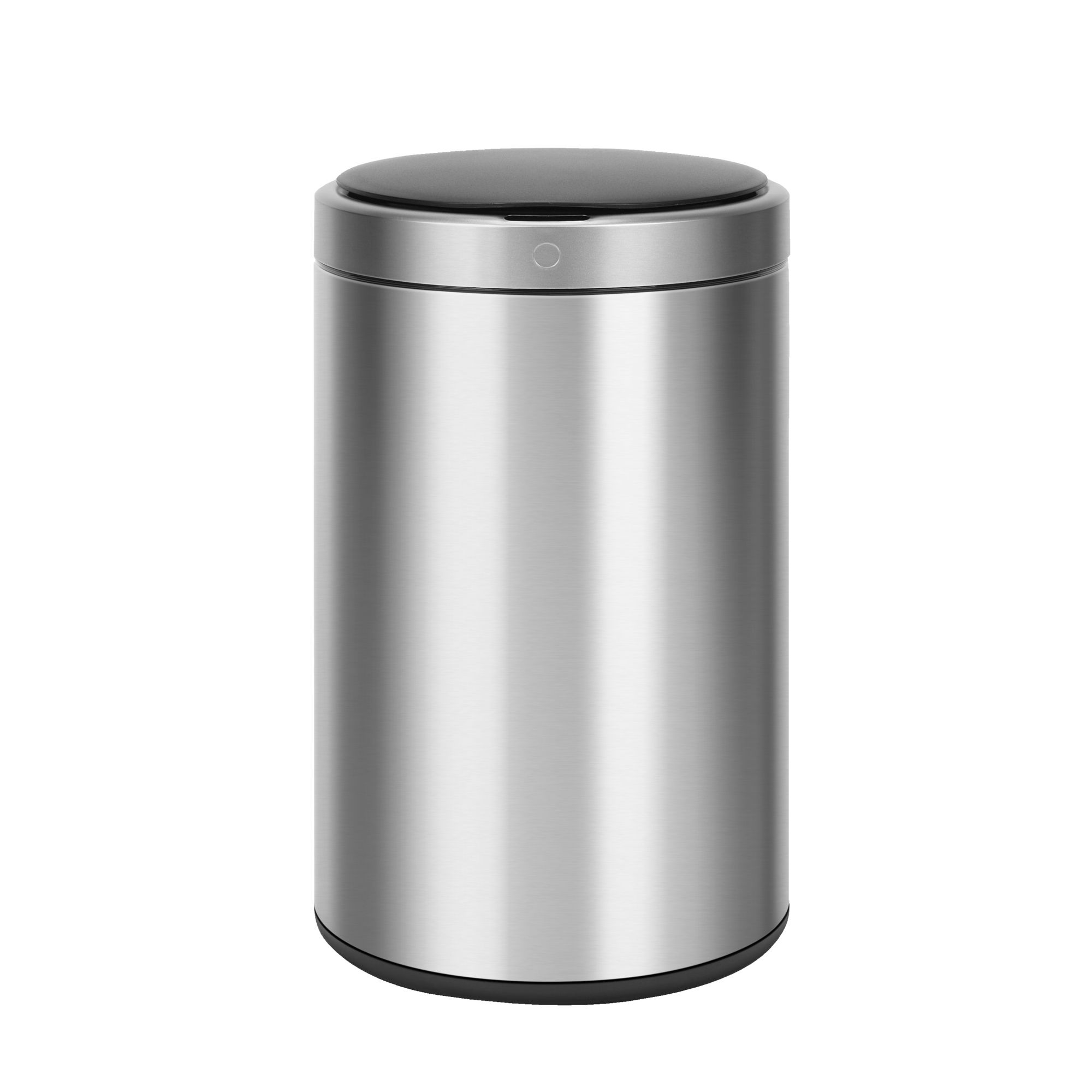 30l Black Stainless Steel Trash Can with Bonus 5l Bin