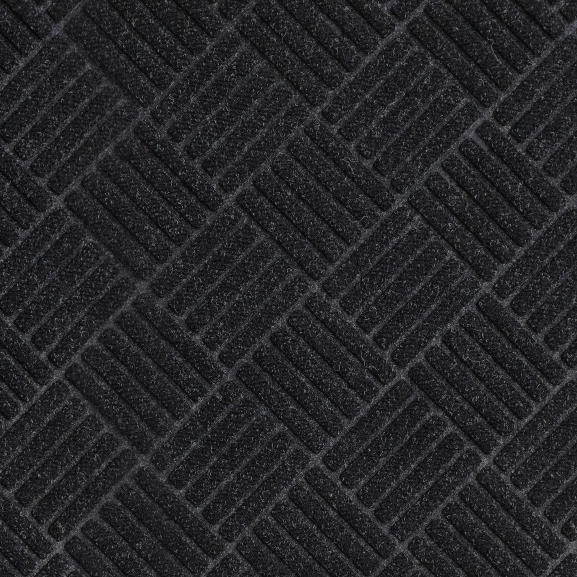 Genuine Joe Clean Step Outdoor Scraper Mat, 3 x 5 ft, Rubber, Black