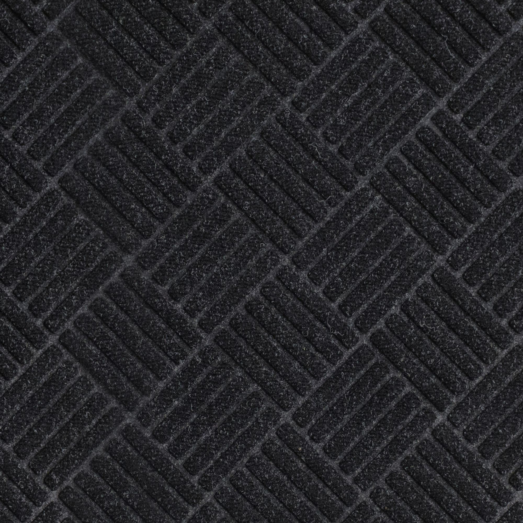 Skid-Resistant Heavy-Duty Door Mat - Charcoal Black - 3' x 4