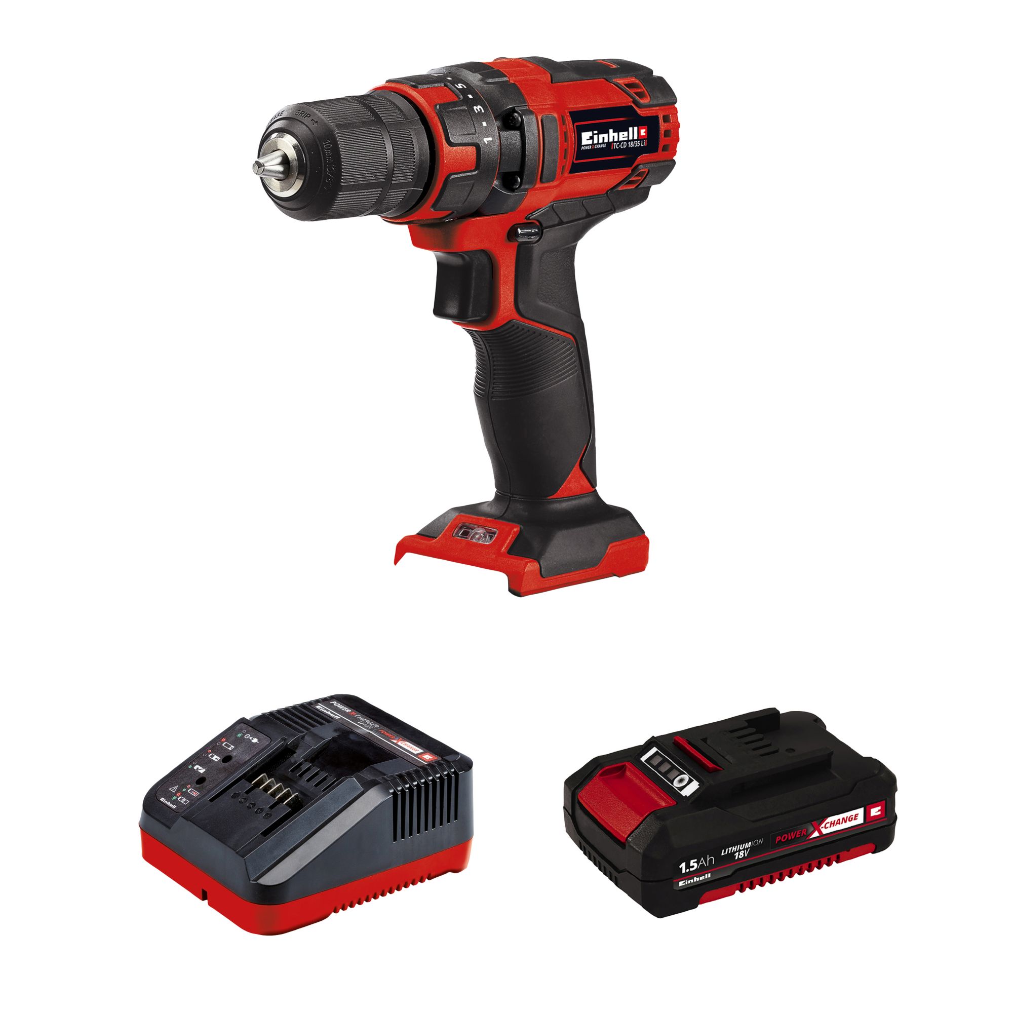 18V Cordless Drill Driver With 2x 1.5Ah Batteries, Fast Charger and 80  Accessories in Storage Case