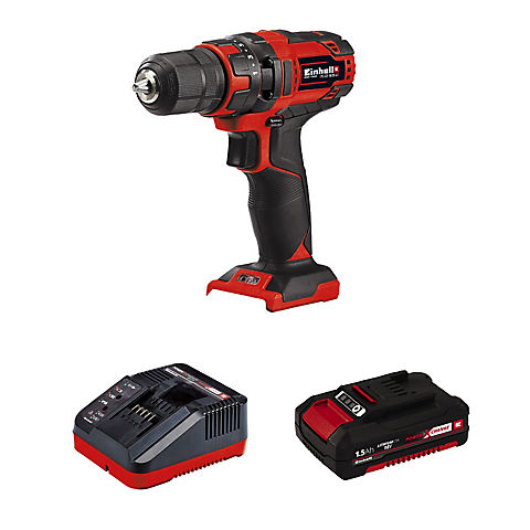 Einhell TE-CD 1.5 Ah Battery Power X-Change 18V Cordless 3/8" Variable Speed Drill/Driver