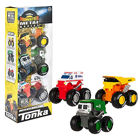 Tonka Monster Metal Movers Assorted, 3 pk.