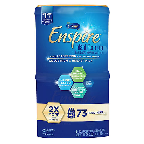 Enfamil Enspire Infant Formula Milk-Based Powder with Iron 2 pk./20.5 oz.