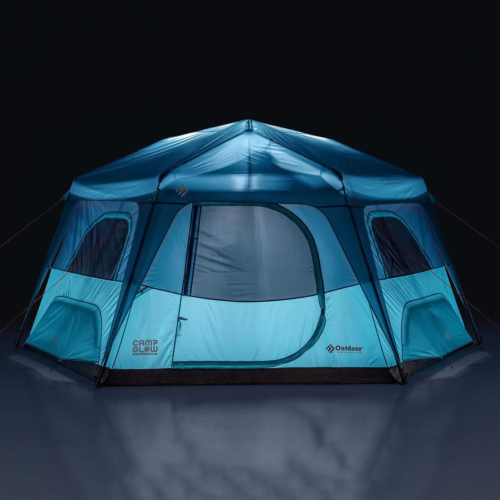 Outdoor Products 8-Person Instant Hexagon Tent with Built In Lights