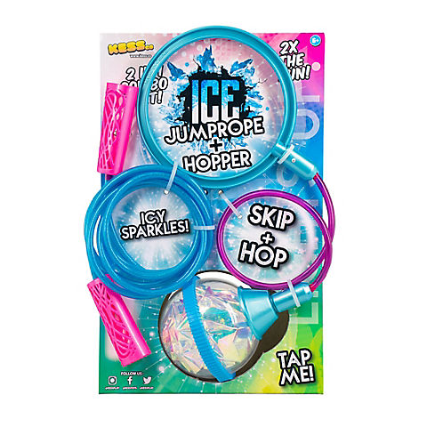 Kess Ice Jump Rope/Ultra Light-Up Ice Hopper Combo Pack