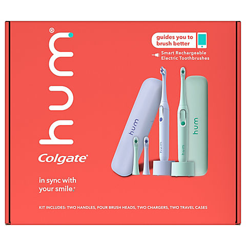 hum by Colgate Electric Toothbrush with Travel Case, 2 pk.