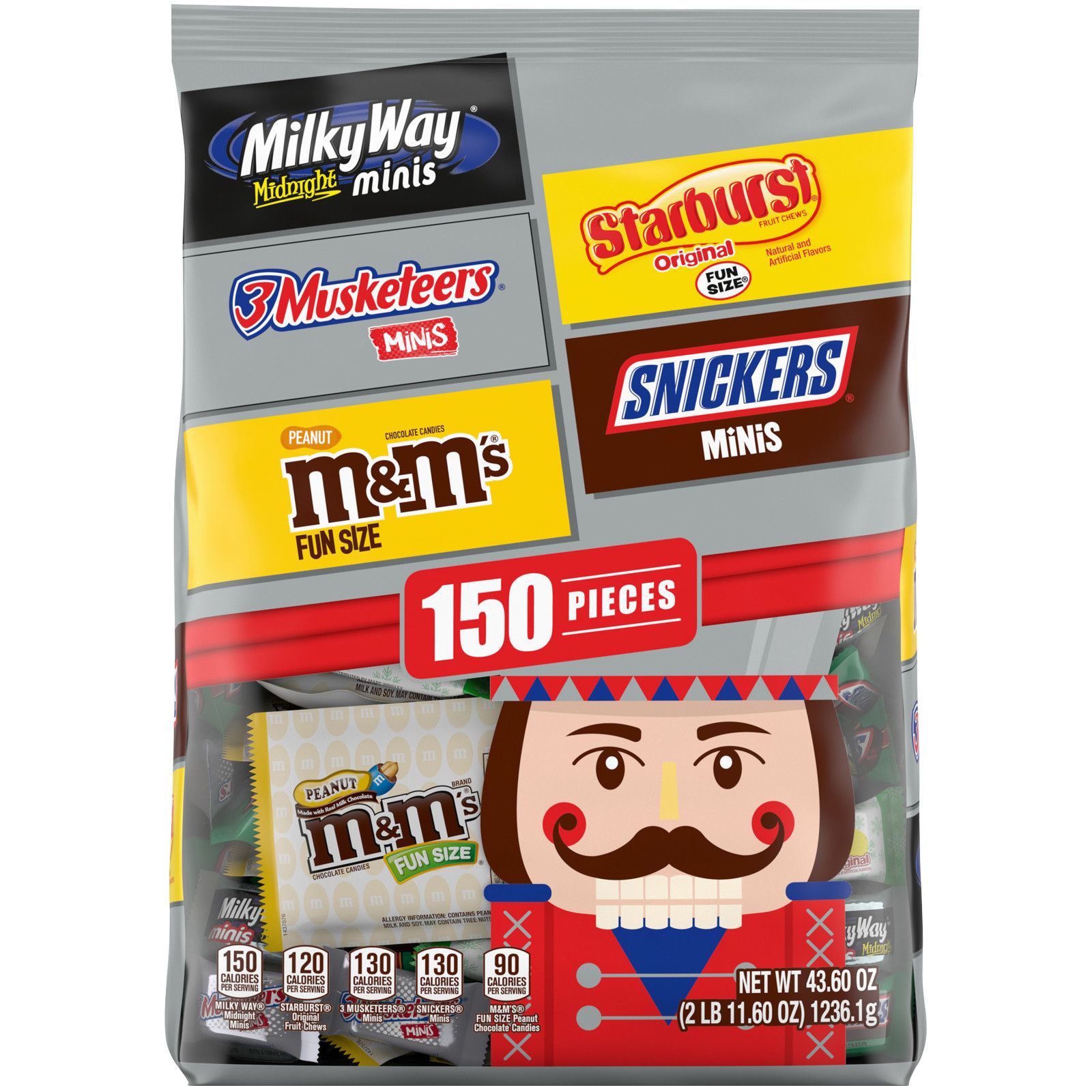 M&M's Holiday Peanut Milk Chocolate Christmas Candy - 10 oz Bag