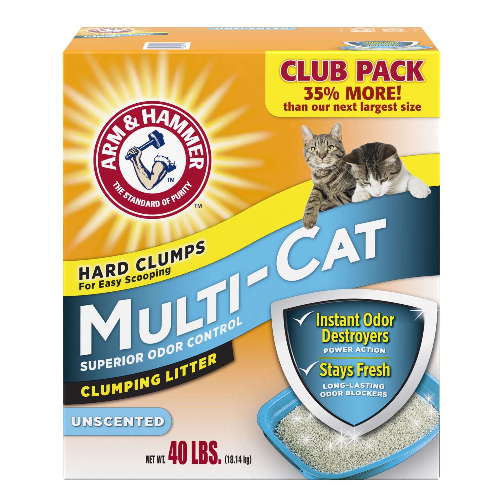 Arm and hammer cat litter 40 lbs sale