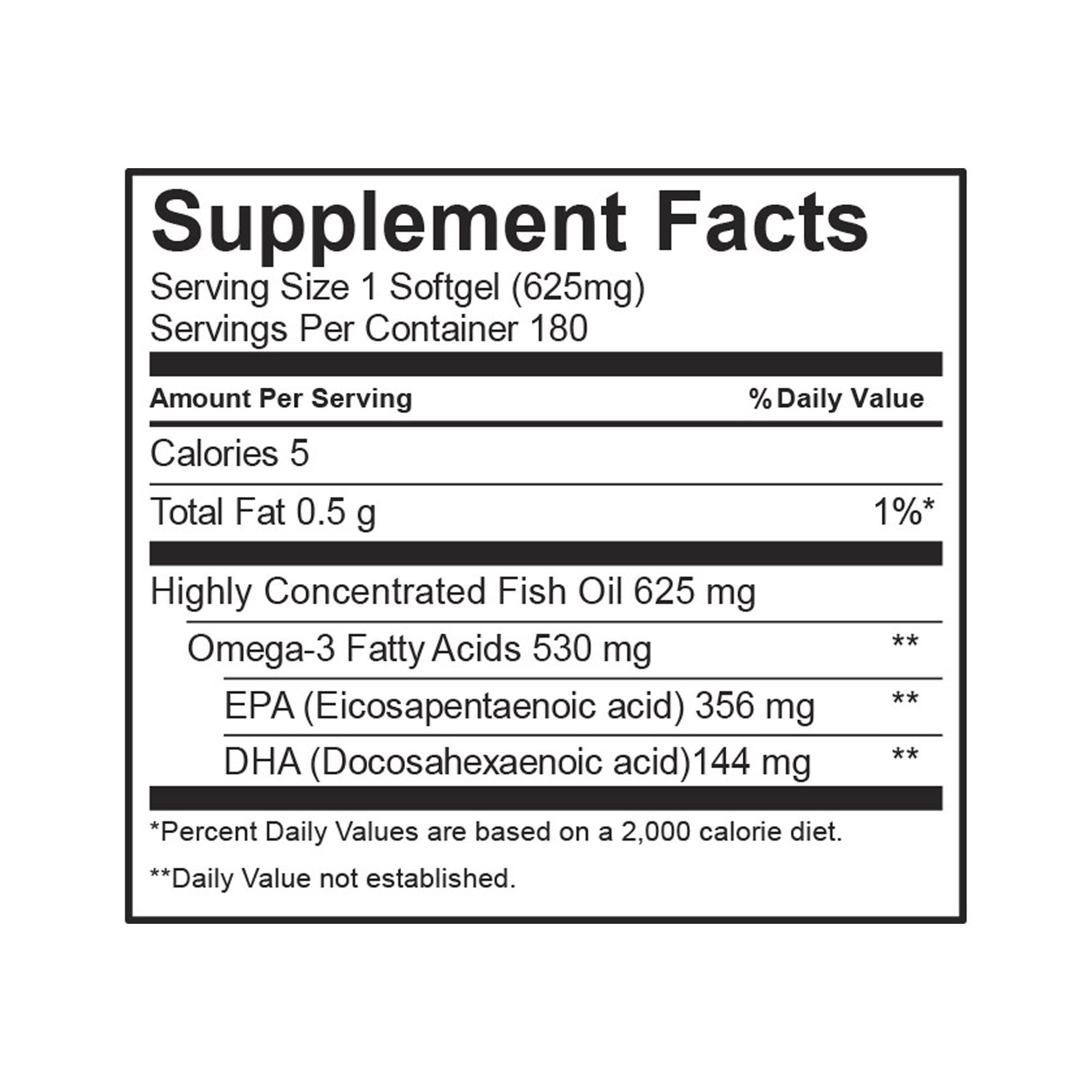 Pure Alaska Omega Clinical Strength Alaskan Omega 3 with EPA and DHA 180 Softgels 500mg