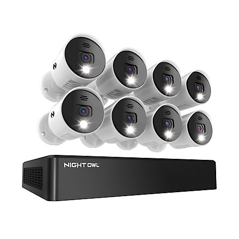 Night Owl 8-Channel DVR Security System with 8 Spotlight Cameras 1 TB HD