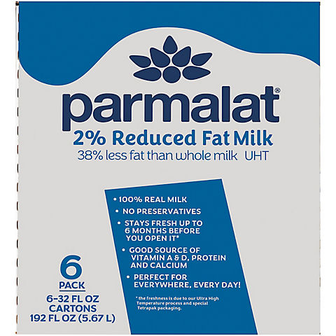 Parmalat 2% Reduced Fat Milk, 6 pk. /32 oz.