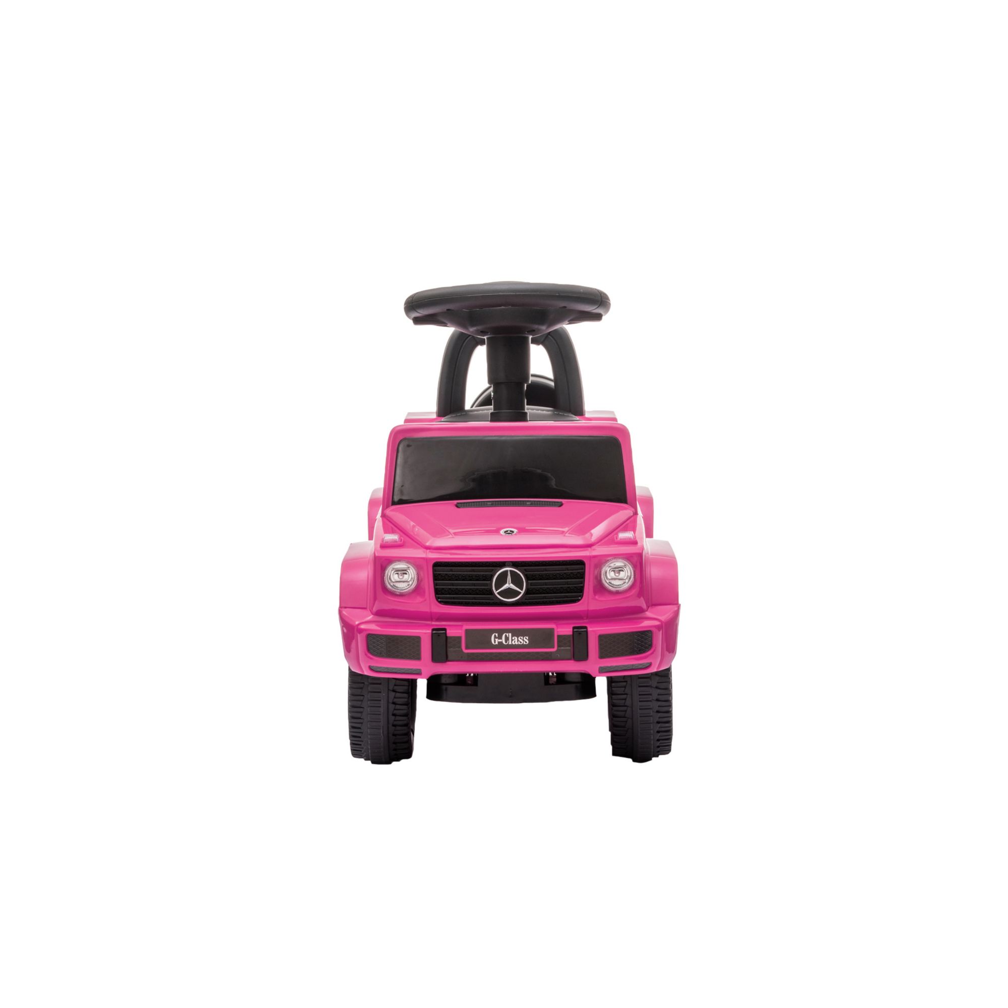 Pink mercedes push best sale car