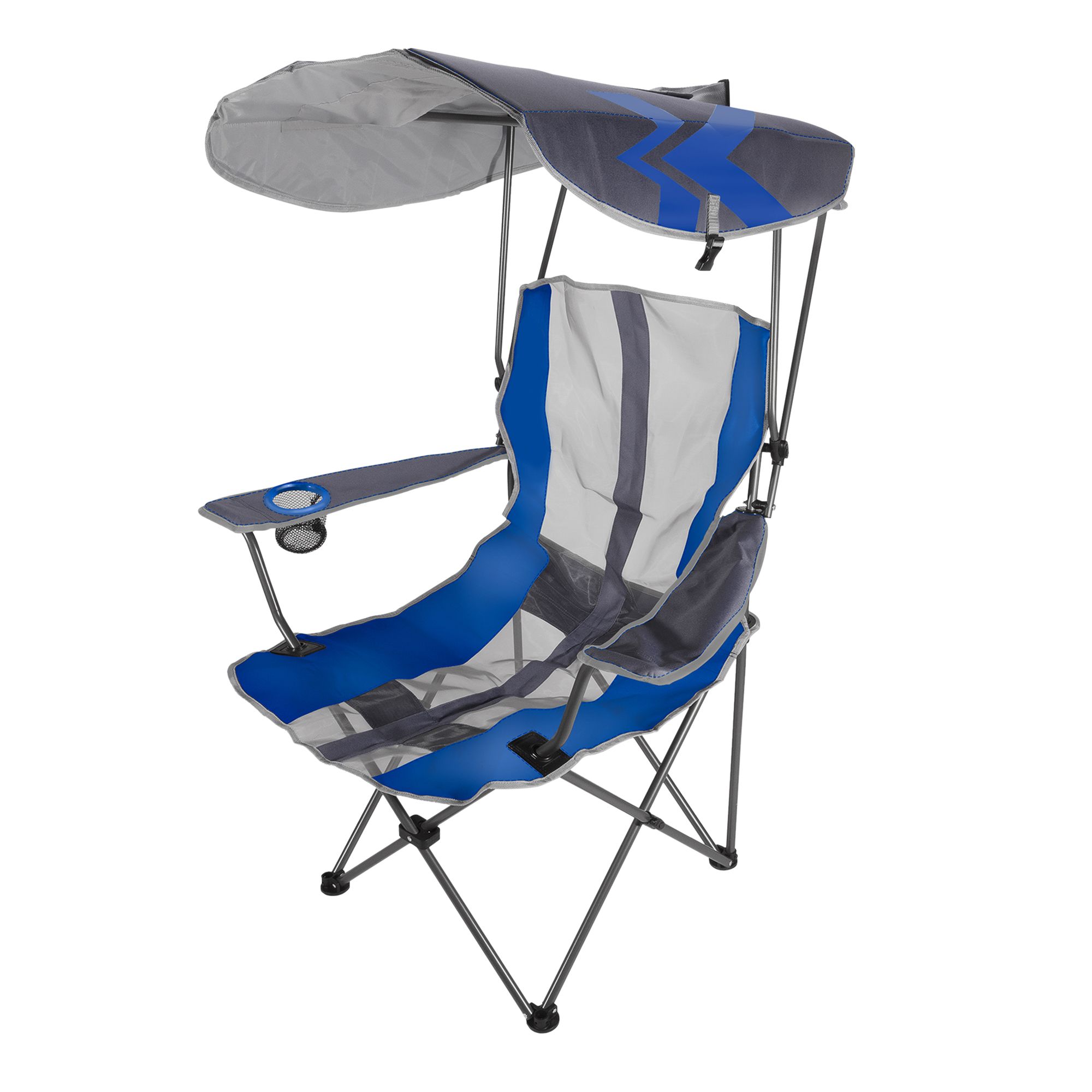 Premium portable camping folding lawn discount chairs with canopy & bag