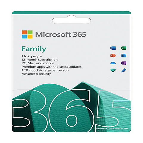 $99.99 Microsoft 365 Family 2021 Gift Card