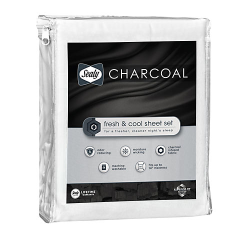 Sealy Twin Size Charcoal Sheets