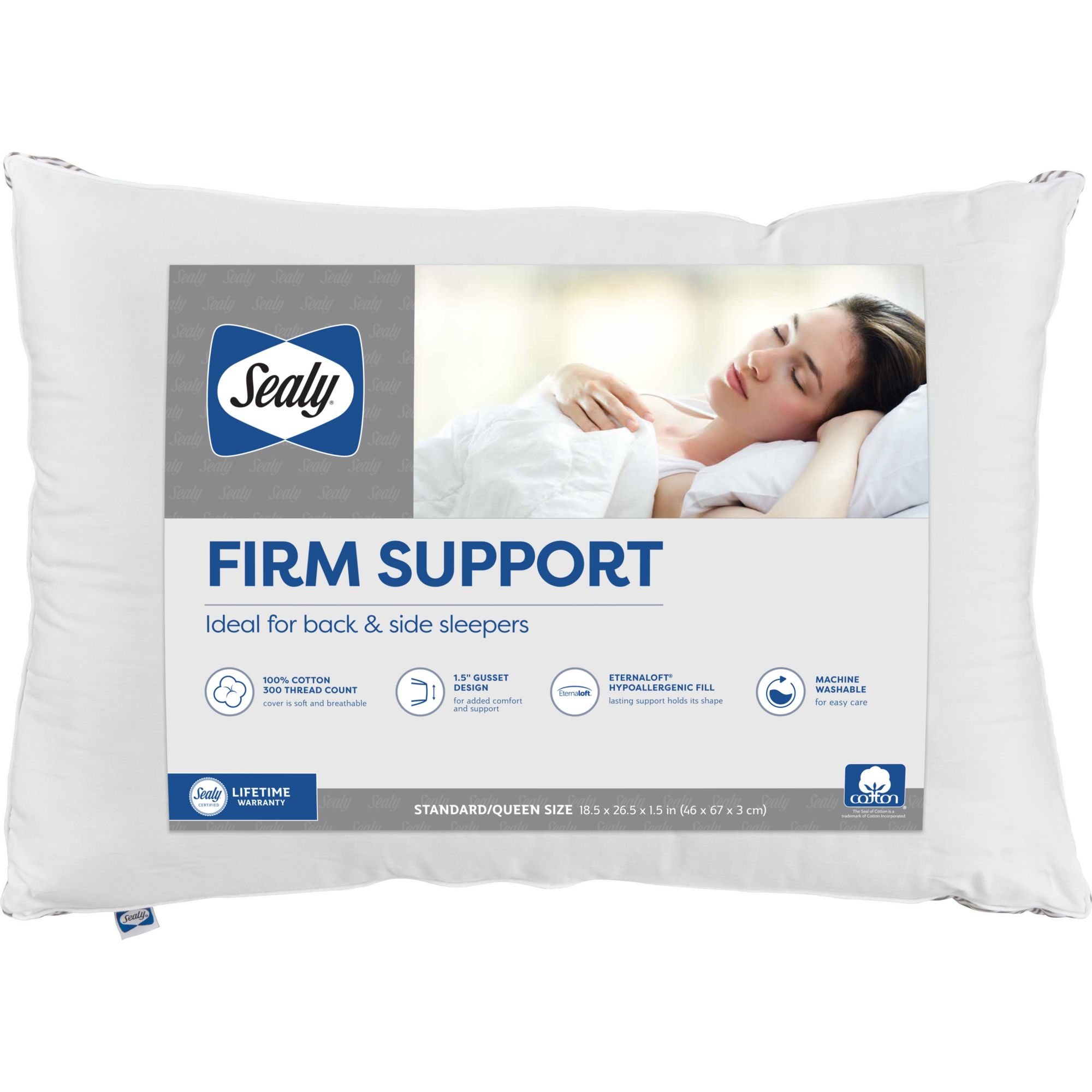 Sealy Extra Firm Support Pillow - Standard/Queen