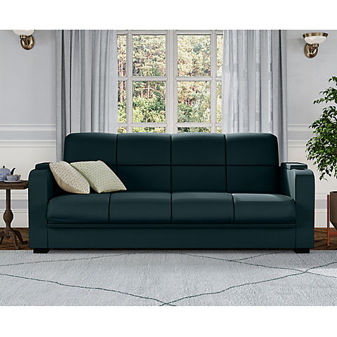 Handy Living Wellman Storage Arm Convert-a-Couch